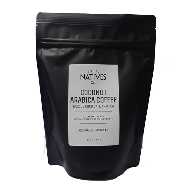 Bag of Coconut Arabica Coffee Sugar Body Scrub by Ayiti Natives -