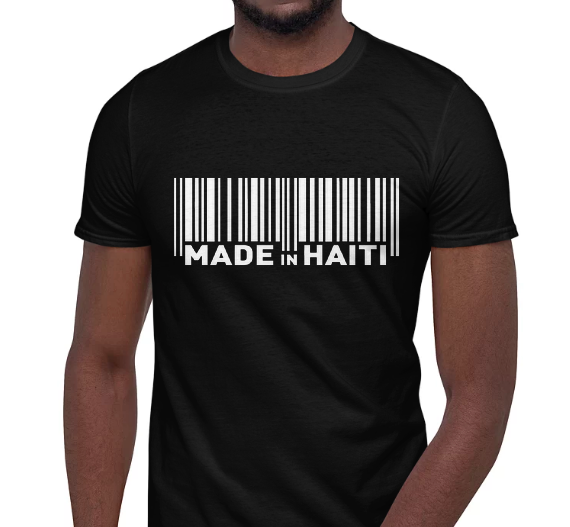 Made in Haiti - Short-Sleeve Unisex T-Shirt - barcode design